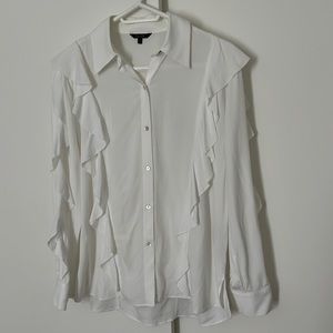 Massimo Dutti blouse size 8 white used once